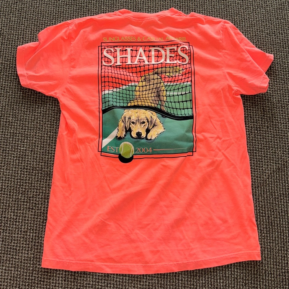 NWT Comfort Colors Tshirt - Tennis Golden Retriever